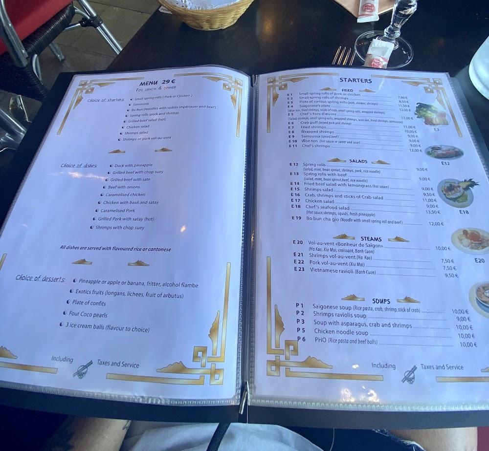 Au Bonheur de Saigon - Menu Image 4